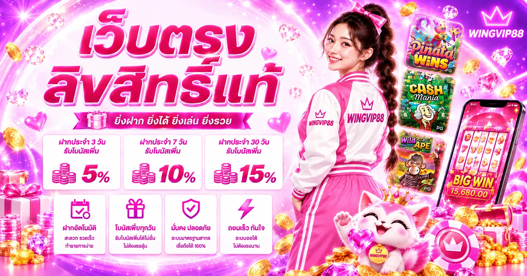 WINGVIP88 สล็อต เว็บตรงและแนวทางเลือกเกม